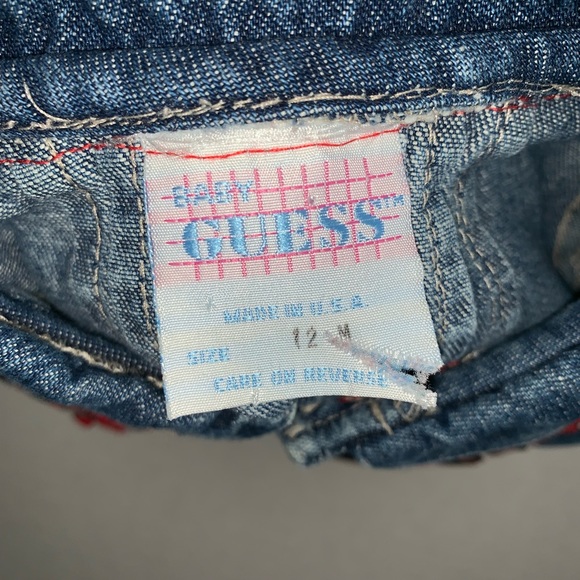 VTG Baby Guess Georgia Bulldogs Girls denim dress - Picture 6 of 6